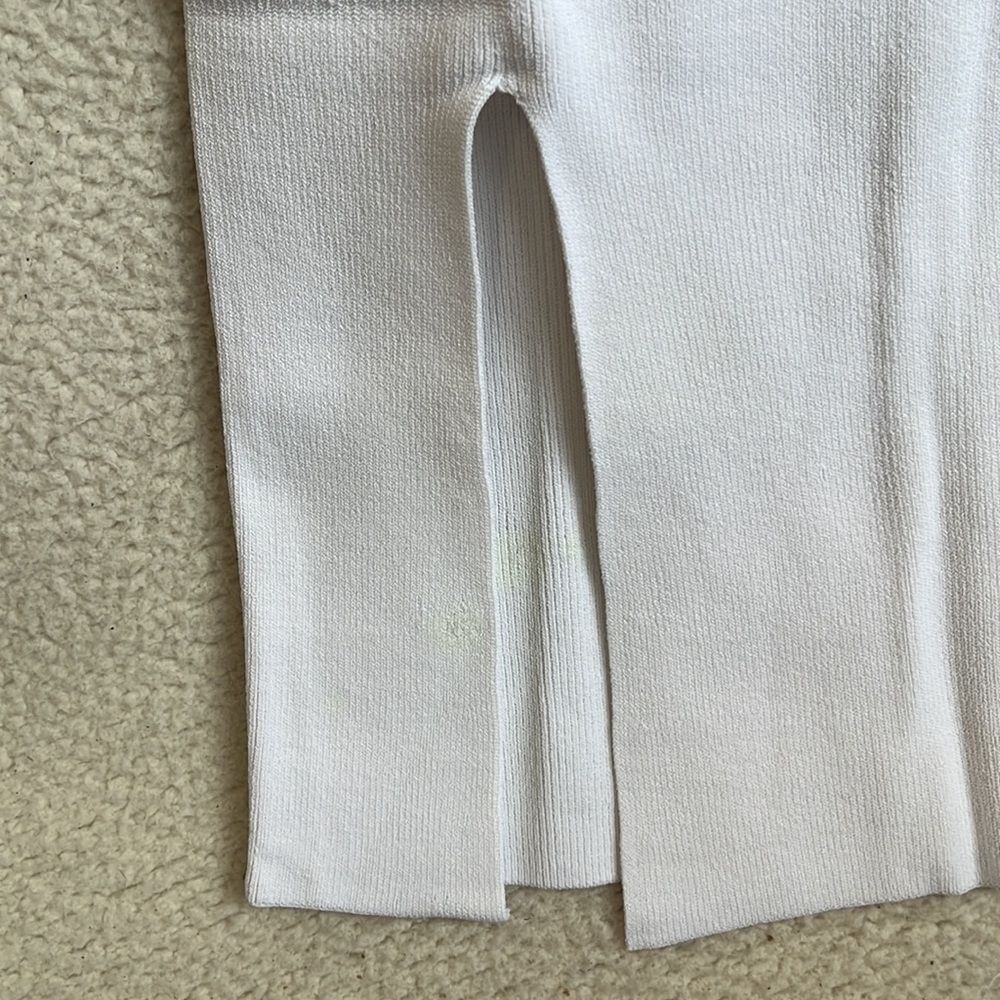 J Crew Sleeveless sweater-dress in stretch viscose blend Womens Small White - Picture 7 of 10